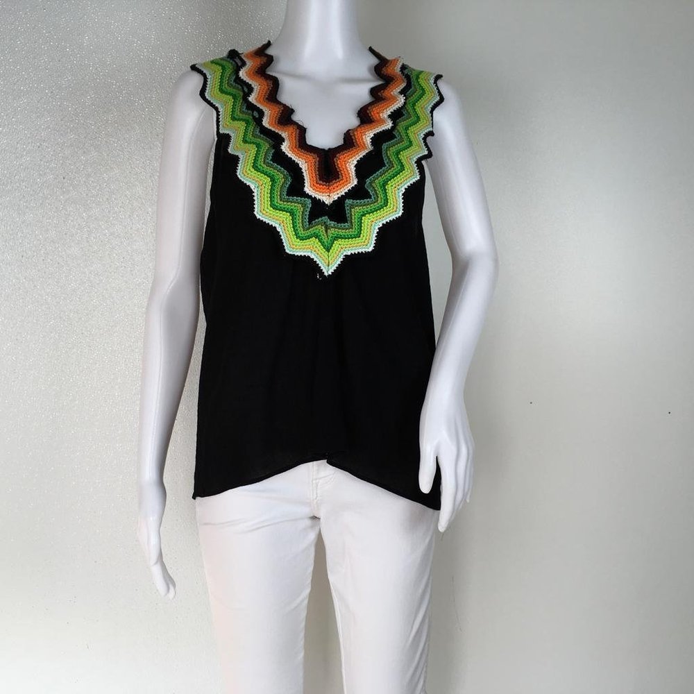 NWT Ramy Brook Women's Isabella Blouse Multicolor Size L
